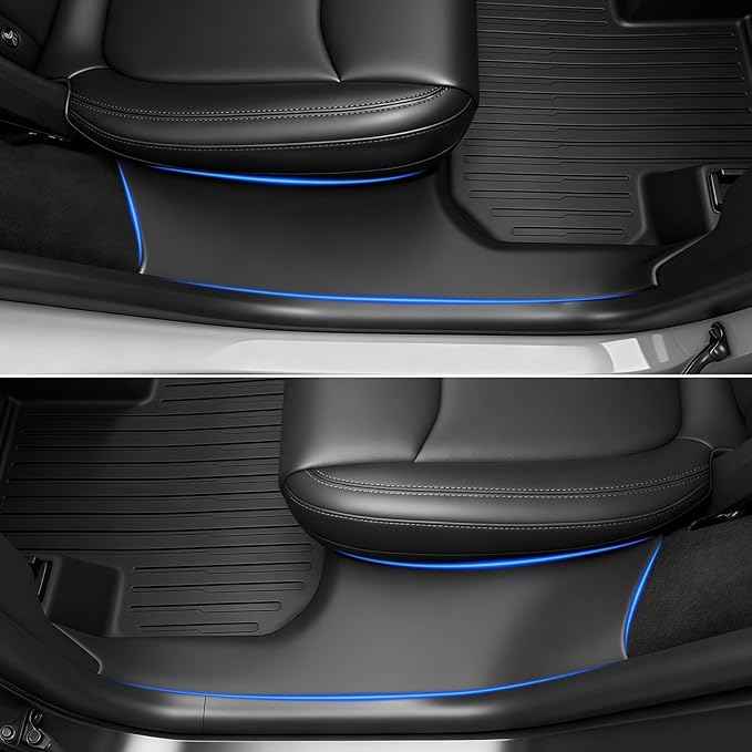 SUPER LINER 2025 2026 Tesla Model Y Juniper Floor Mats & Accessories & Extra-Thick TPE Cargo Liners, 9 PCS CabinProtect™ Pro Kit Full-Cabin Protection System(Only fit Premium&Performance)