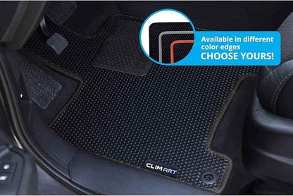 CLIM ART All-Weather Car Floor Mats Compatible with Honda Pilot 2016-2022, Custom-Fit Heavy-Duty Floor Liners for Cars & SUVs, Car Accessories for Men & Women, Black - FL011616067