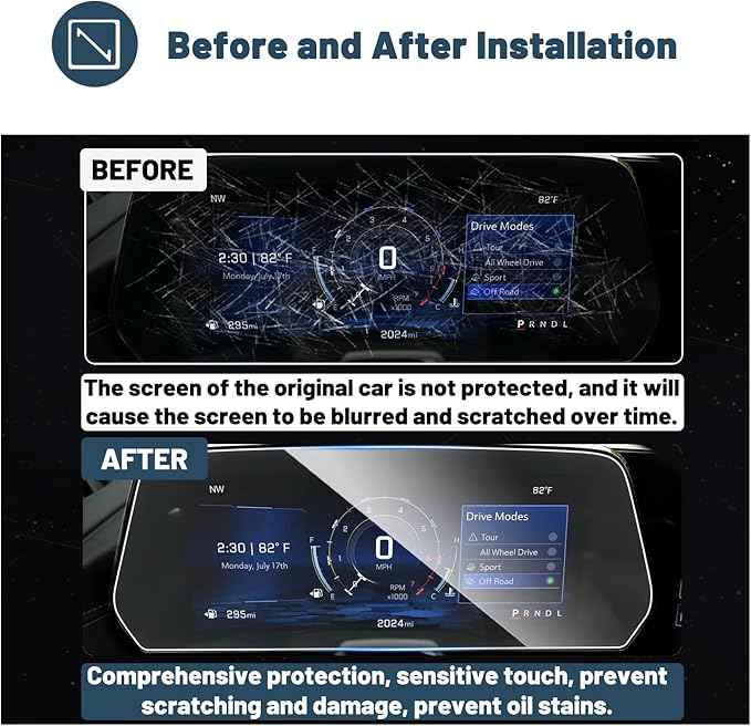 2025 2026 Equinox Screen Protector for 2026 Chevy Equinox 11" Dashboard & 11.3" GPS Display Touch,9HD Anti-glare Scratch Tempered Glass Compatible with 2025 2026 Chevy Equinox LT/RS/ACTIV Accessories