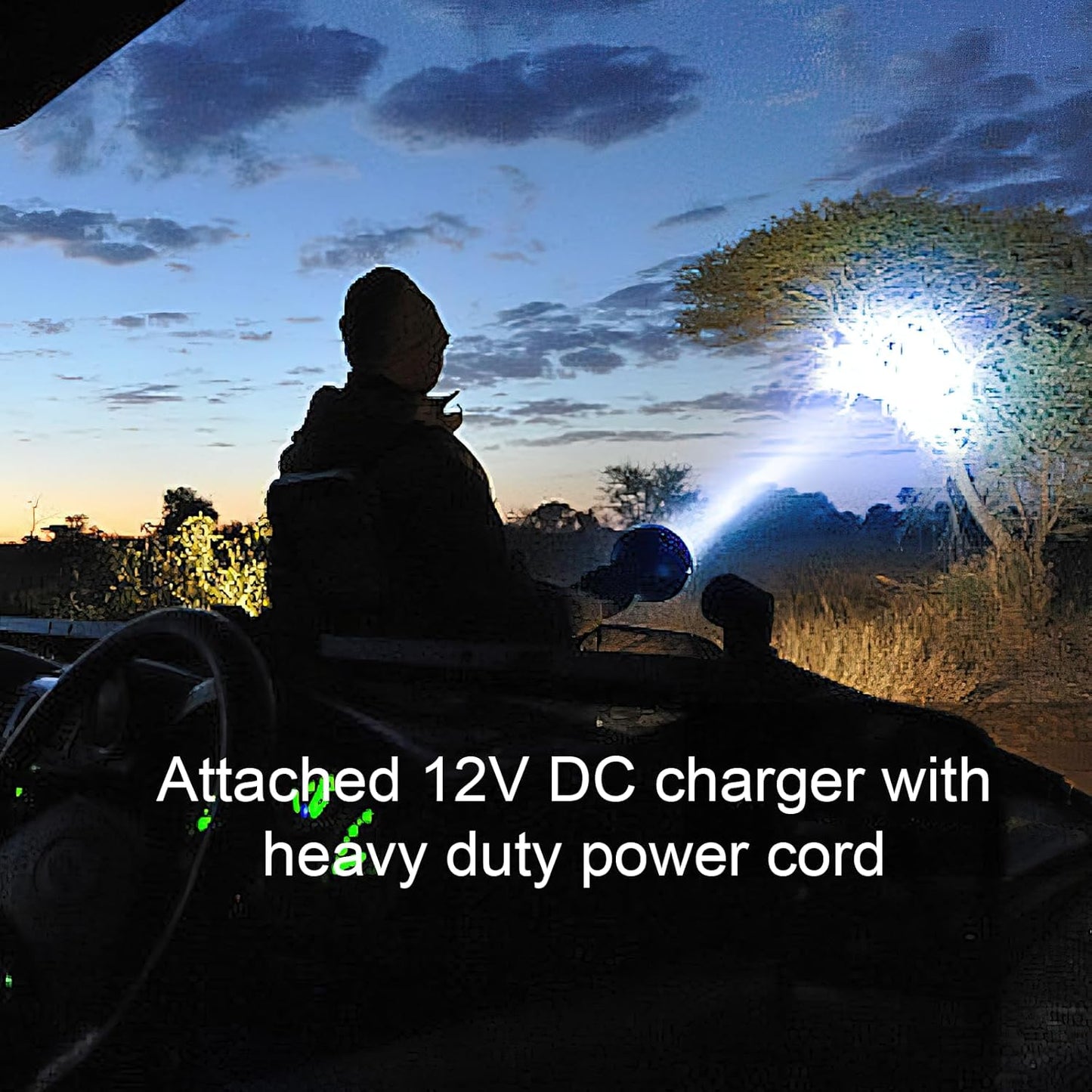 GOODSMANN TACTICPRO Powerful up to 2000 Lumen HID Spotlight/Floodlight Automotive/Garage/Emergency/Boating/Fishing/Hunting/Camping/Hiking/Patrolling Spotlight 9924-0011-06