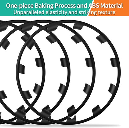 Tesla Rim Protector Model Y 21 inch|Fit 21 Inch Überturbine Wheel Covers 2020–2024|Hubcap Guards ABS Trim Rings for Curb Rush Prevention |Matte Black(Set of 4)|Tesla Model Y Accessory