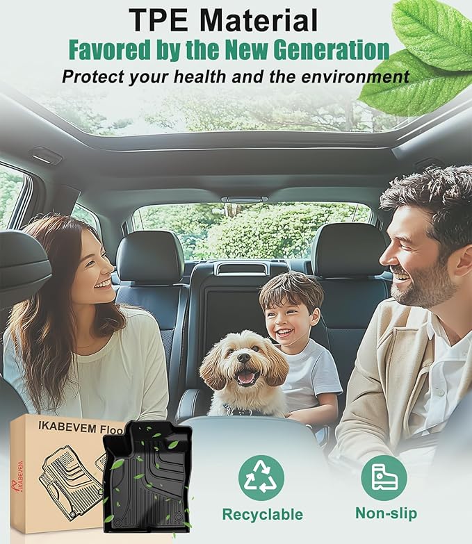 for 2023 2024 2025 2026 Honda Accord Floor Mats and Cargo Liner (Include Hybrid) - All Weather Floor Mats and Trunk Mat - Custom Fit Floor Liners and Cargo Mat for Honda Accord Sedan 2023-2026