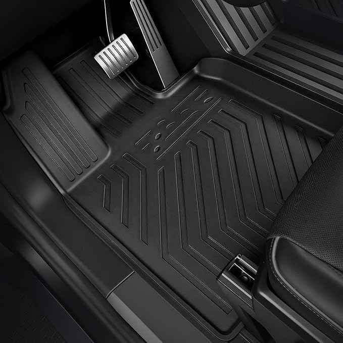 Floor Mats for Tesla Cybertruck 2023-2026, All Weather Floor Mats Truck Bet Mat Frunk Cargo Liner Accessories, Full Coverage Set