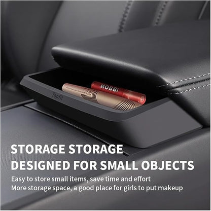 Compatible For Tesla Model 3 2024 Armrest Convenient Storage Box Glasses Box For Model3 Silicone Pocket Auto Parts