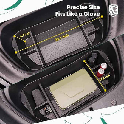 YHTAUTO Front Trunk Organizer Compatible with Tesla Model Y 2020 2021 2022 2023 2024, Frunk Storage Organizer Storage Box fits Tesla Y Accessories, 6 Separate Spaces