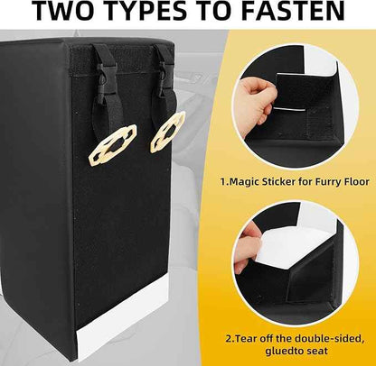 Universal Truck Seat Organizer with Padded Armrest Lid | Features 3 USB Ports, 2 Drawers & Cup Holders | Extra Storage for Car, SUV & Van