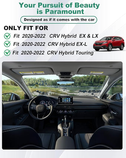 Original 2020-2022 CR-V Hybrid Floor Mats & Cargo Liner for Honda CRV Hybrid - Custom Fit TPE Floor Mats with Trunk Mat - All Weather Rubber Car Mats for Honda CR-V Hybrid 2020-2022