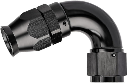 EVIL ENERGY 10AN 120 Degree PTFE One Piece Full Flow End Hose Fitting Aluminum Black
