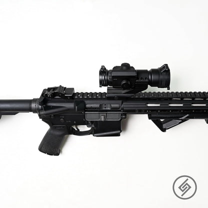 Spartan Mounts Locking .223/5.56 Rifle Mount Wall Display | Low Profile Floating Design Vertical and Horizontal Mounting Solution | Gun Room Safe Storage Organzation | Made in USA