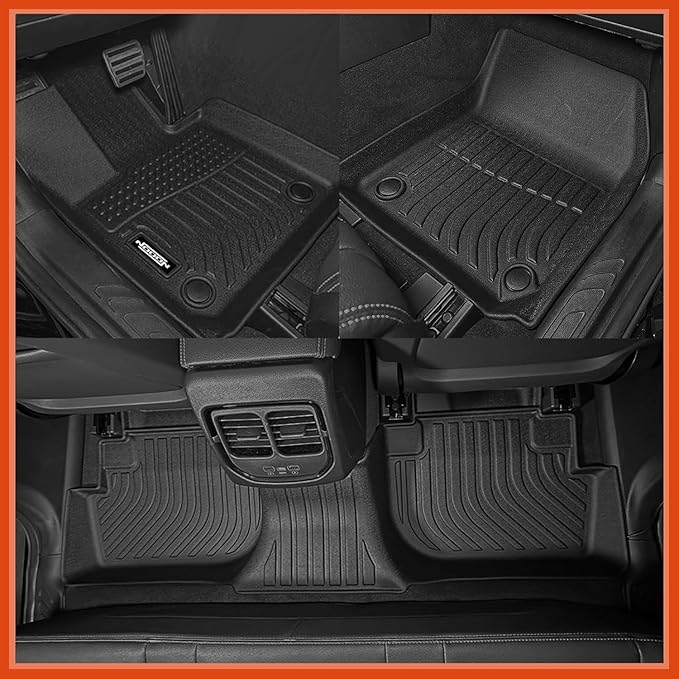 Custom Fit Floor Mats for 2012-2016 Honda CRV, All Weather TPE Floor Liners with Trunk Mat & Backrest Protectors, Odorless Full Set Interior Accessories