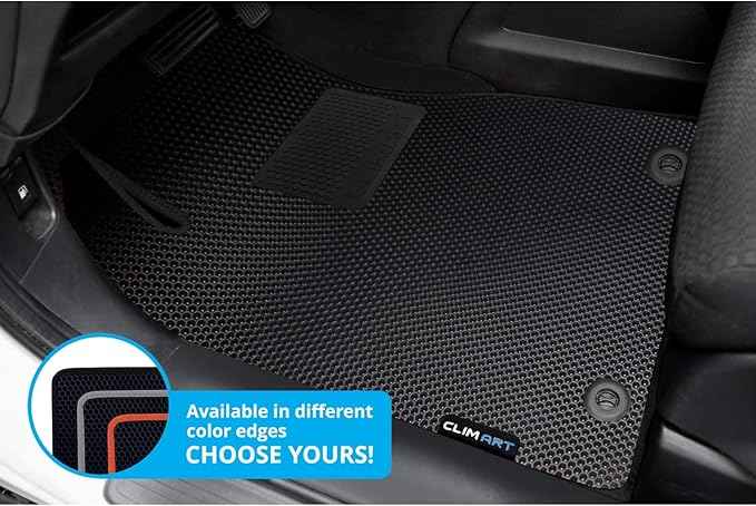 CLIM ART All-Weather Car Floor Mats Compatible with Honda CR-V (CRV) 2012-2016, Custom-Fit Heavy-Duty Floor Liners for Cars & SUVs, Car Accessories for Men & Women, Black - FL011212219
