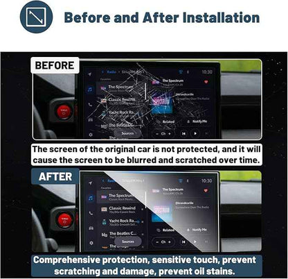 Ruiya Screen Protector for Toyota Tacoma 14" Radio Touchscreen 9HD Tempered Glass Compatible with 2024 2025 2026 Toyota Tacoma SR/SR5/Limited/TRD Sport/TRD Pro Accessories