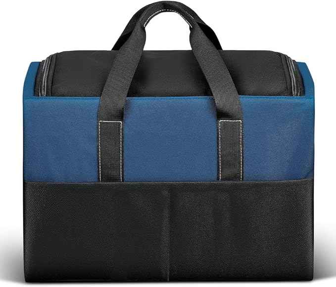 Small Tool Bag, Waterproof Tool Bag Organizer 1680D Tool Bags for Men Heavy Duty, with Multi-Pockets for Electricians, Blue