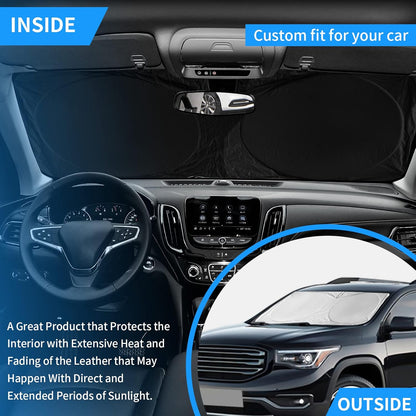 INSAUTO for Toyota Tundra Car Sun Shade Windshield for Tundra 2006 2005 2004 Window Sunshade Fit Toyota Matrix 2003-2013 Foldable Sun Visor Protector 210T Shades Block UV Ray Pickup Truck Accessories