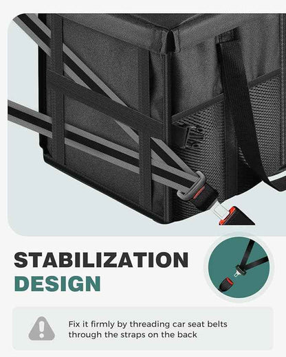 FLORICH Car Seat Organizer, Premium Backseat Car Organizer with Tray for Kids and Adults, Front Passenger Organizer with Tissue Box and Cup Holder and Mesh Pockets Waterproof
