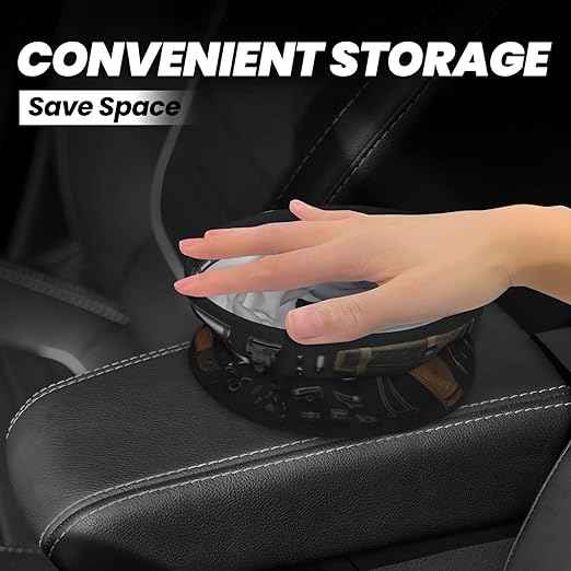 Gun Military Gear Arsenal Set Car Trash Can Waterproof Hanging Trash Bin Collapsible Garbage Can for Car Accessories Travel Camping Kitchen Home