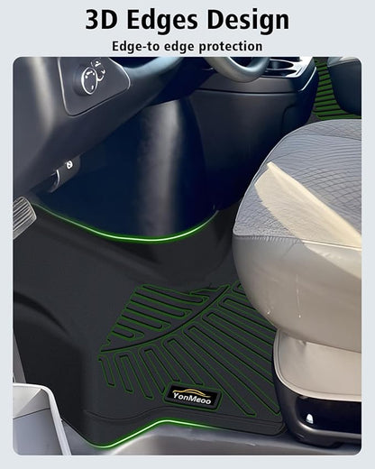 Floor Mats Custom for Chevy Express & GMC Savana 2015-2023 All Weather TPE Rubber Protection 1st Row Anti-Slip Automotive Floor Liners for Chevrolet Express 1500/2500/3500 Van Accessories- 1 PCS