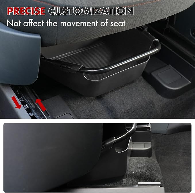 Mabett Under-Seat Storage Box for Ford Maverick Manual Seat 2022-2025, Front Row Manual Seat Underseat Organizer Accessories