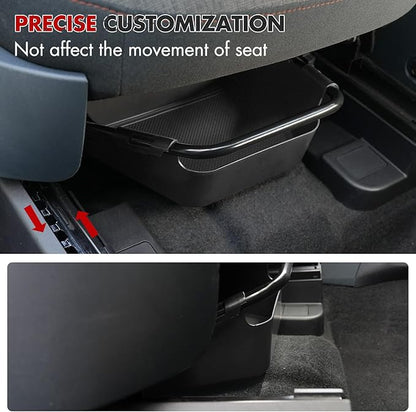 Mabett Under-Seat Storage Box for Ford Maverick Manual Seat 2022-2025, Front Row Manual Seat Underseat Organizer Accessories
