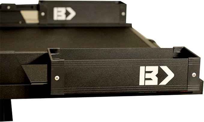 Bedslide Bedbin Mini Kix Truck Bed Organizer, Storage Bin Attachments, 2 Boxes for Additional 7x18 Inches of Space on Each Side, Black