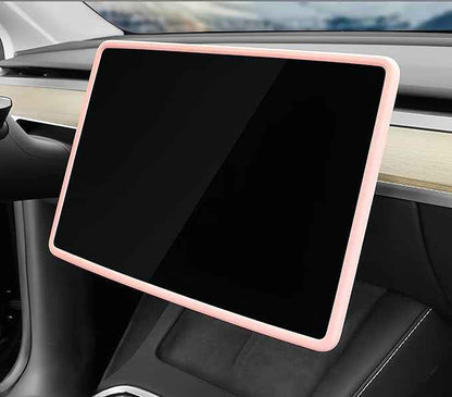 frani Center Console Cover 5Pcs Set for Tesla Model 3 2021-2023 Model Y 2021-2025(Not for My Juniper),Tesla Interior Center Console Cover Decor Accessories Pink