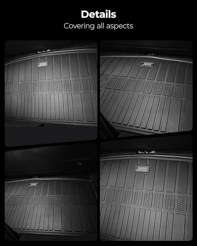 3W Cargo Liner & Seatback Mats Compatible with 2021-2025 2026 Jeep Grand Cherokee L 6&7 Seats All-Weather Protection TPE Cargo Mats for Grand Cherokee L Heavy Duty Car Accessories