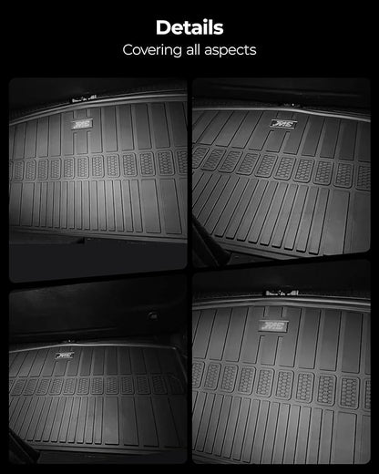 3W Cargo Liner & Seatback Mats Compatible with 2021-2025 2026 Jeep Grand Cherokee L 6&7 Seats All-Weather Protection TPE Cargo Mats for Grand Cherokee L Heavy Duty Car Accessories