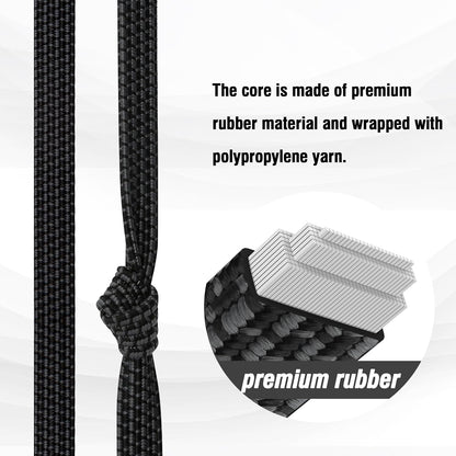 Bungee Cords with Hooks, 40 Inch Flat Adjustable Bungee Cords with Hooks Heavy Duty, Rubber Black Bungee Straps with Buckle Hooks for Outdoor, Camping, Tarps, Bike Rack, Tent, Truck, 12 Pack