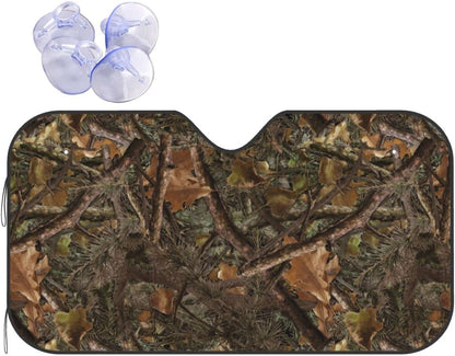 Camouflage Hunting Car Windshield Sunshade Front Window Sun Visor Protector Foldable Shield Cover for Truck SUV