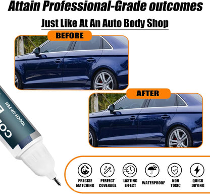 Navarra Blue Metallic(LX5H/2D) Touch Up Paint Compatible with Audi, Car Paint Pen Scratch Repair Two-In-One Touch Up Paint, Premium Car Scratch Remover for Deep Scratches