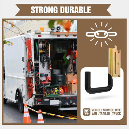 E Track Hook E Track Accessories ，E Track Accessories for Enclosed Trailer The dip molding Process is More Rust Resistant (6PCS E Track J Hooks)