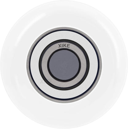 XiKe 10 Pack White 2" Nylon Garage Door Roller 4" Stem, Quiet/Durable and High Load, Use 6200-2RS Double Seals Precision Bearings.