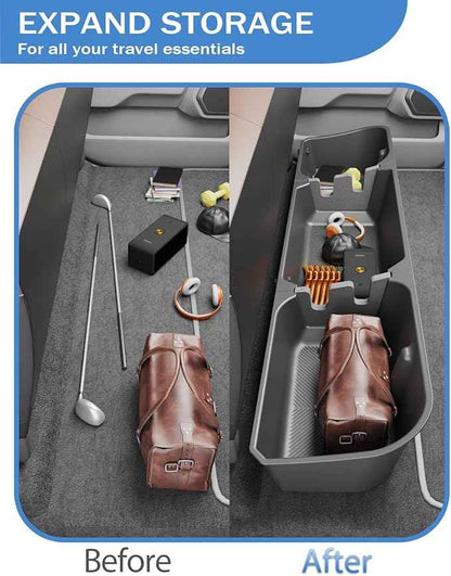 FengYu Under Seat Storage Box Compatible with 2015-2026 Ford F-150 F150 SuperCrew Cab, 2017-2026 F-250/F-350/F-450/F-550 Super Duty,F-150 Rear Underseat Storage Truck Organizer Tool Box