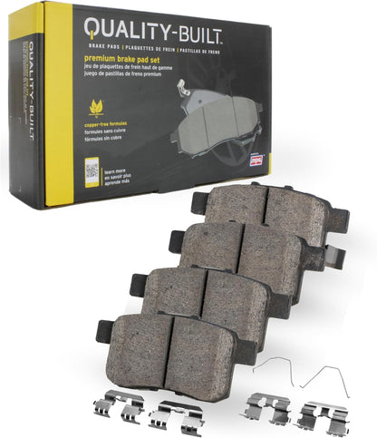 Premium Semi-Metallic Front Brake Pads (1001-1185M) Compatible with Chevrolet Corvette 2006-2013