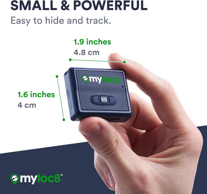 GPS Tracker for Vehicles with Magnet – 4G LTE Real-Time Location Device with App, Built-in SIM, 14-Day Battery – Anti-Theft GPS Tracker for Car, Motorcycle, Scooter, Bike - 12-Mo Subscription Incl