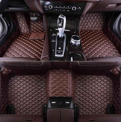 SARAHS Customized car Floor mats -Suitable for 99% of Cars, SUVs, and Trucks - car Pads to Protect Vehicle Interior Floor Accessories (Dark Brown)