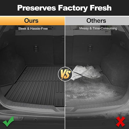 Trunk Cargo Liner Mat Tray fit for Mazda CX-5 2017-2025 2026 All Weather Rear Trunk Carpet Interior CX5 Accessories Waterproof Custom Fit Odorless TPE (Black)