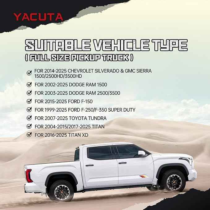 Adjustable Truck Bed Rack Cross Bars,Compatible with Full-Size Trucks with Tonneau Covers|Length 71"|2Pcs|Made of high-Strength Aluminum Alloy