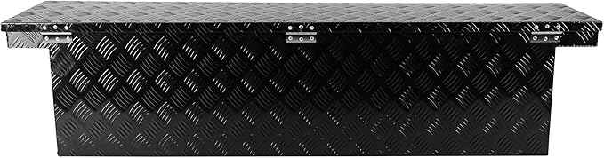 60.2 Inch Truck Tool Box, Truck Bed Tool Box for Pick Up Truck Bed Rv Organizer Trailer with Lock and Keys, 60.2X 12.2x14.4inchs