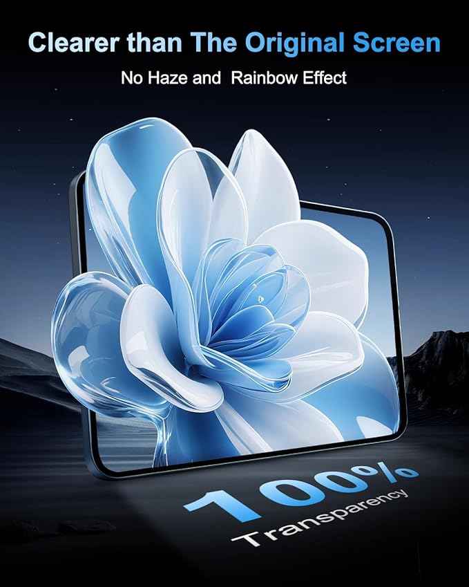 2026 Model Y 16Inch Glossy Screen Protector For Tesla Modely 16" Touch Screen & 8" Rear Screen Saver For Model Y Juniper Performance/Premium Accessories [NO Glare&Fingerprint] 9H Tempered Glass-2PCS