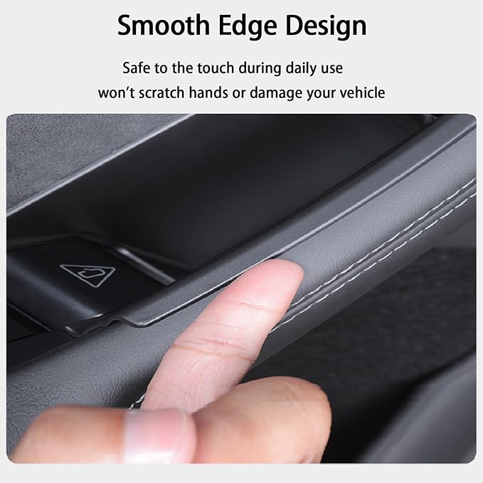 Suitable for Tesla Model Y (Juniper) 2025 / Model 3 (Highland) Door Handle Storage Box Organizer Tray (4-Piece Set Model Y Juniper 2025)