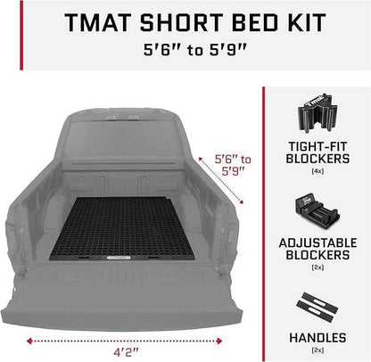 Tmat Truck Bed Organizer Storage System Slide Out Mat (Universal Fit for Short Beds 5'6" to 5'9")