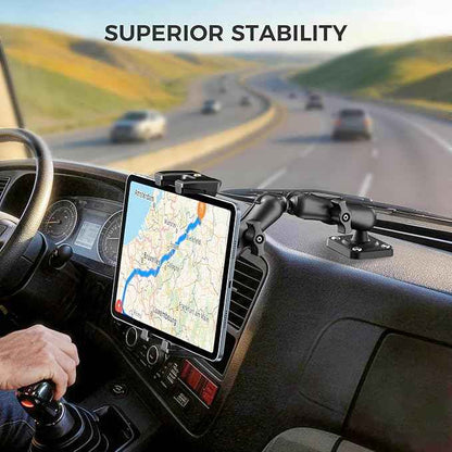 OHLPRO Tablet Mount for Truck - Heavy Duty Drill Base - Tablet Holder for Car Dashboard, iPad Holder for All 5"-13" iPad Pro Samsung Galaxy Kindle fire Tablets and Car Wall Desk etc.