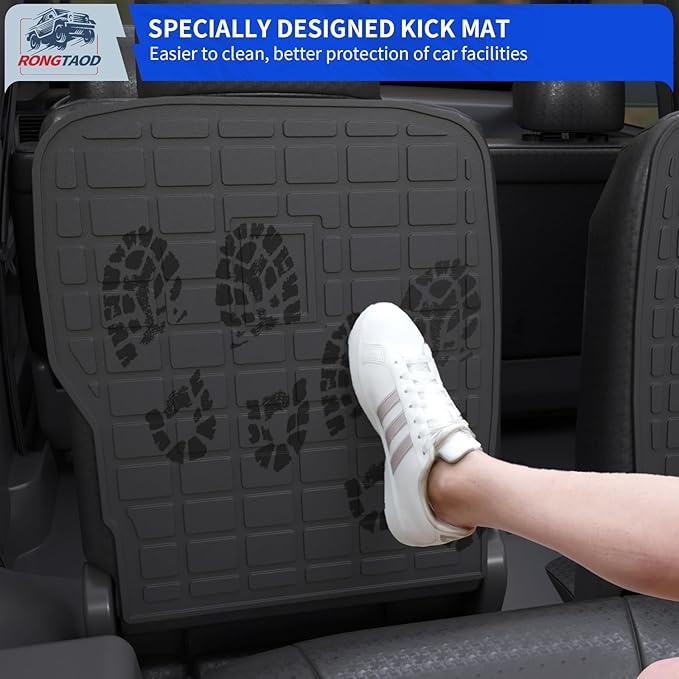 Rongtaod Floor Mats Compatible with 2020-2025 Kia Telluride 7 Seats (Not for 2027) Cargo Liner Back Seat Cover Kick Mat 2024 Telluride Accessories (Floor Mats+Trunk Mat+2nd&3rd Row Backrest Mat)