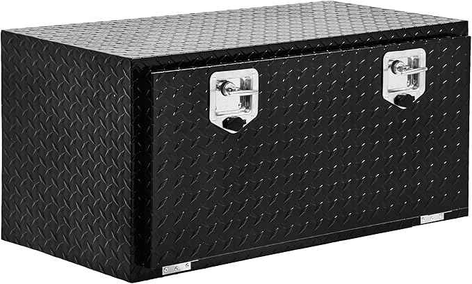 YITAMOTOR 36 Inch Underbody Tool Boxes Heavy Duty Aluminum,Diamond Plate Truck Tool Boxes, Waterproof Chest Storage Organizer for Pick Up Truck Bed, RV Trailer with T-Handle Lock and Keys