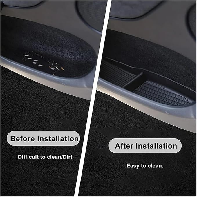 4Pcs Car Door Side Storage Box Compatible for Tesla Model 3 Model Y 2022 Interior Door Handle Organizer TrayCompatible for Tesla Model Y 2023 Accessories (Color : 4pcs Model 3)