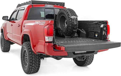 Rough Country Universal Bed Mount Spare Tire Carrier for Pickup Trucks - Fits Tires 33" to 40"