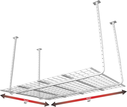 Ceiling Mounted Adjustable Shelf in White