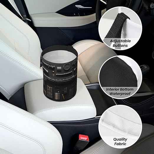 Gun Military Gear Arsenal Set Car Trash Can Waterproof Hanging Trash Bin Collapsible Garbage Can for Car Accessories Travel Camping Kitchen Home