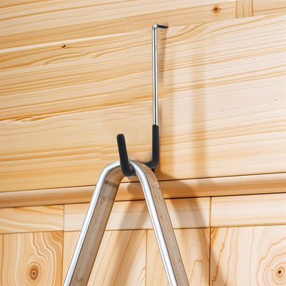 Rafter Hanger Hook, Large S Hooks for Hanging, Ladder Hanger, Bike Hooks, Garage Storage Organizer, Black 8PC